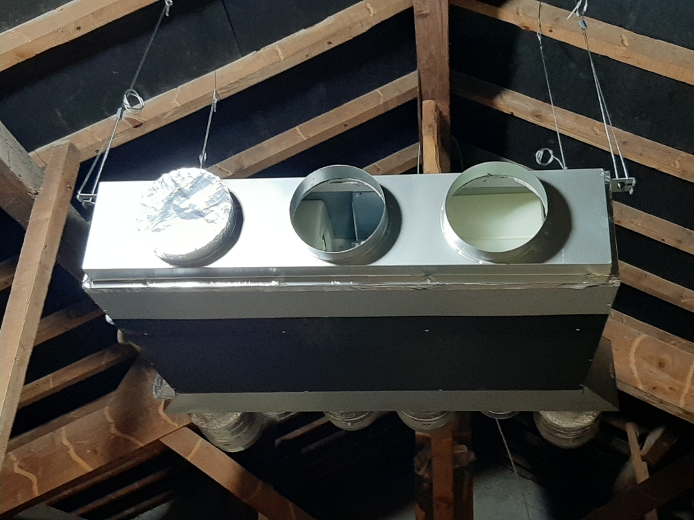 Installation de clim gainable dans les combles à Béziers